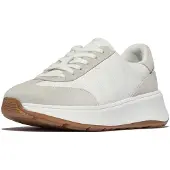 FitFlop F-mode T-toe Wave Leather Trainers Blanc EU 38 Femme