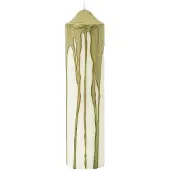 Ferm Living Dryp Bougie Pilier Olive Green | 20 cm