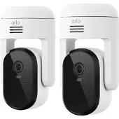 Arlo Essential 3 PTZ Lot de 2 (1920 x 1080 Pixels), Caméra réseau, Blanc