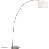 QAZQA Lampadaire arc moderne beige avec abat-jour en teddy - Vinossa