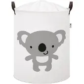 Tonino lamborghini Panier à jouets en coton, 35x45cm, Koala Grey,