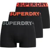 Superdry Boxers gris chiné / rouge / noir
