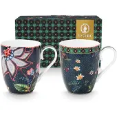 Pip studio Tasse Pip Studio Berry Blues 350 ml (Lot de 2)
