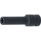 Bgs Douille ? choc longue profil E torx carr? 12.5 mm 1/2" taille E 12 mm