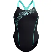 Speedo Medley Logo Swimsuit Noir UK 40 Femme