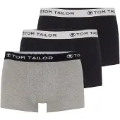 Tom Tailor Boxers anthracite / gris chiné / noir / blanc