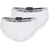 Emporio Armani pour homme. EM000251_AF14134 Ensemble 2 slip Max blanc (M), Homewear, Viscose