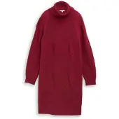 Tom Tailor Robes en maille rouge chiné