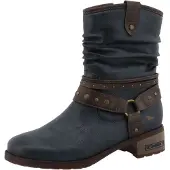 Mustang Bottines bleu marine / brun foncé