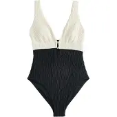 Mint Velvet Maillot de bain noir / blanc cassé
