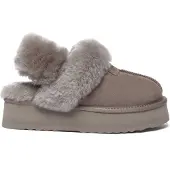 EVER AU Pantoufle 'Fantail' gris