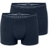 Schiesser Boxers bleu nuit / blanc