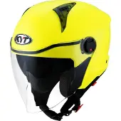 Kyt D-City Plain Jaune Casque Jet Taille L