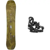 Burton - Snowboard all mountain - Ft Hometown Hero Smalls 2026 en Bois - Taille Enfant 130 cm - Kaki
