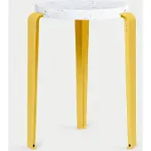 TIPTOE Lou Tabouret en plastique recyclé Venezia Brioche Yellow