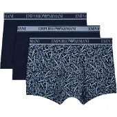 Emporio Armani Em000371_af10779 Boxers 3 Units Bleu L Homme