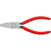 Knipex Pince à becs plats, tête polie, poignées à gaine en plastique, Long. : 140 mm