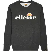 Ellesse Sweat-shirt 'Succiso' gris foncé / orange / rouge / blanc