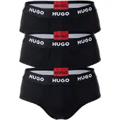 HUGO Slip noir / blanc