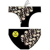 Turbo Skulls Swimming Brief Noir 9-10 Years Garçon