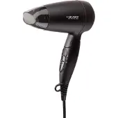 Carmen Sèche-cheveux de voyage 1200 watts - sèche-cheveux compact pour les déplacements - noir