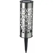 Galix G4445 Terminal solaire en acier inoxydable - A installer ou à planter - 28 cm - Blanc chaud