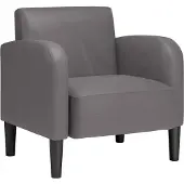vidaXL Chaise de canapé avec accoudoirs gris 54 cm similicuir