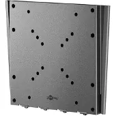 Goobay 74415 Basic Support TV mural Caravan FIXED (M), noir - Support pour téléviseurs de 23 à 42 pouces (58 - 107 cm), max. 30 kg, design ultra-plat avec seulement 18 mm de distance du mur