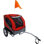 Gebr. De Boon Remorque vélo Runner 1 rouge/gris Remorque vélo - Gebr de boon