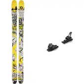 Salomon - Fixations de ski alpin - Strive 14 Gw Process Blue Met/Black/Flame Orange - Bleu