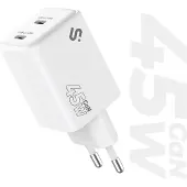 Subblim Chargeur Mural Gan Usb-c 45w