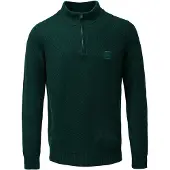 Salsa Jeans Basic Regular Fit Half Zip Sweater Vert M Homme
