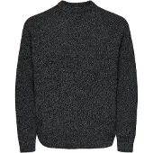 Only & Sons Pull-over 'ONSJOIN' noir chiné