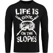 Key Largo T-Shirt 'Slopes' noir / blanc