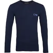 Emporio Armani T-Shirt bleu foncé / violet