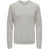 Only & Sons Pull-over 'ONSFELIX' gris chiné