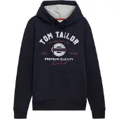 Tom Tailor Sweat-shirt marine / rouge foncé / blanc