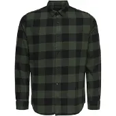 Only & Sons Chemise vert foncé / noir