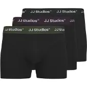 Jack & Jones Boxers - 3 Pack - JacSoho - Black/Plum Parfait - - 10 ans (140) - Boxers