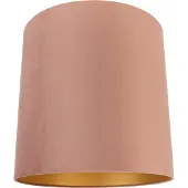 QAZQA Abat-jour en velours rose 40/40/40 avec intérieur doré