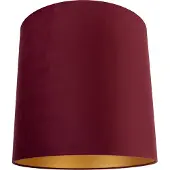 QAZQA Abat-jour en velours rouge 40/40/40 avec intérieur doré