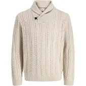 Jack & jones Premium Pull-over 'JPRBLUSEAN' beige clair