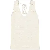 Garcia F50022 Sleeveless T-shirt Beige M Femme