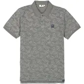 Garcia D51021 Short Sleeve Polo Vert,Gris L Homme