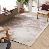 Studio Clarice Tapis abstrait – Candice Taupe | 140x200cm | Rectangulaire | Pile courte