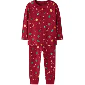 Name it Pyjama moutarde / vert / rouge foncé / blanc