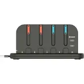 Nacon Station multicharge RVB pour 4 Joy-Con Noir pour Nintendo Switch 2 et Nintendo Switch