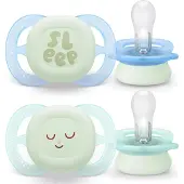 Philips AVENT Sucette Avent Ultra Start Sucette Avent Ultra Start, Sommeil, 0-2 mois, SCF075/18, 2 pièces,