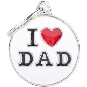 My Family Médaille Pour Animaux I Love Dad