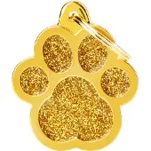 My Family Médaille Brillante Pour Animal De Compagnie Avec Une Grosse Patte